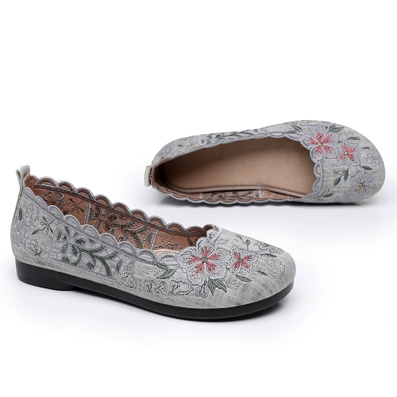 Женские слипоны для досуга, дышащие, с мягкой подошвой для женщин среднего возраста, размеры 35–41