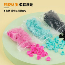 龙艺人纹身器材纹身色料杯彩色爱心色料杯硅胶软色杯刺青颜料杯