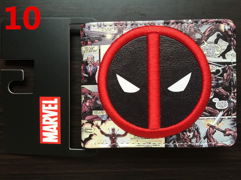 Deadpool deadpool cartera corta Marvel Avengers superhéroe pu cambio cartera