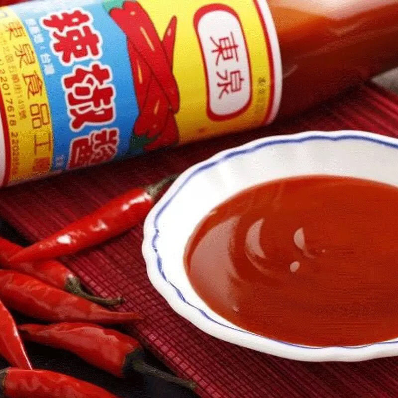 台湾东泉辣椒酱420g韩式沙县辣椒酱拌饭酱类蘸酱甜辣酱古早味