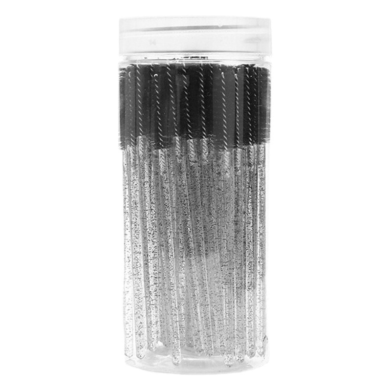 Bottled Crystal Rod Eyelash Brush Barrel Eyebrow Comb Spiral Brush Small Brush Colorful Eyelash Curling Brush Grafting Eyelash Tool