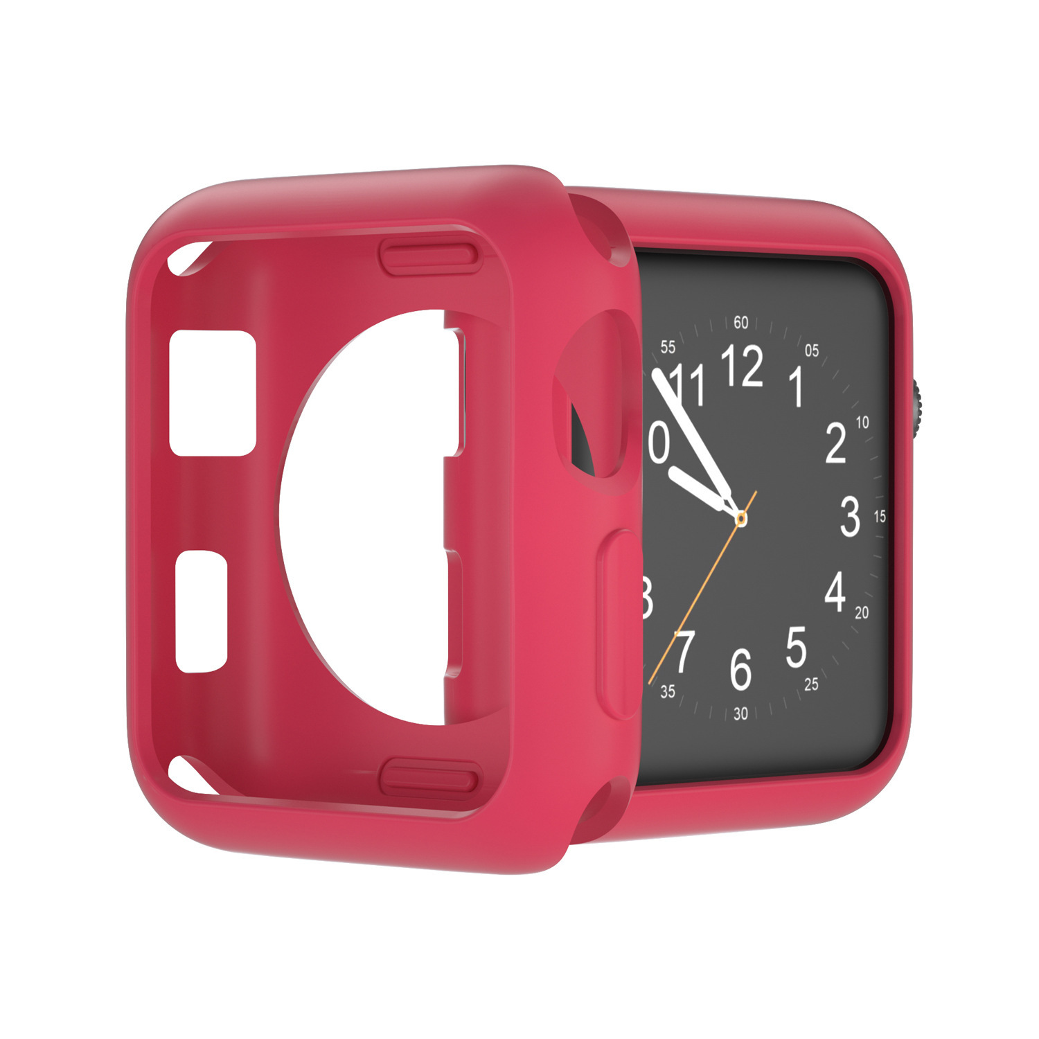 Adecuado para Apple Watch caso applewatch reloj TPU medio paquete cubierta protectora caramelo Shell en stock