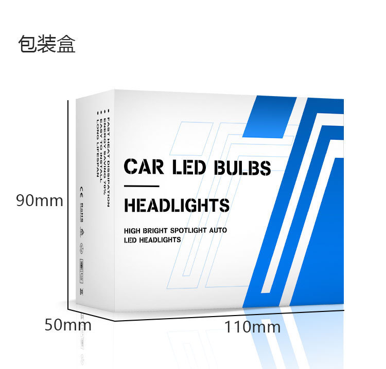New hot sale car led headlight H1 mini in-line 1:1 design highlight LED headlight factory direct sale