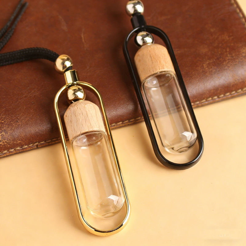 Small Round Car Perfume Bottle Pendant, Hanging Car Fragrance Essential Oil Diffuser Bottle, Car Hanging Ornament