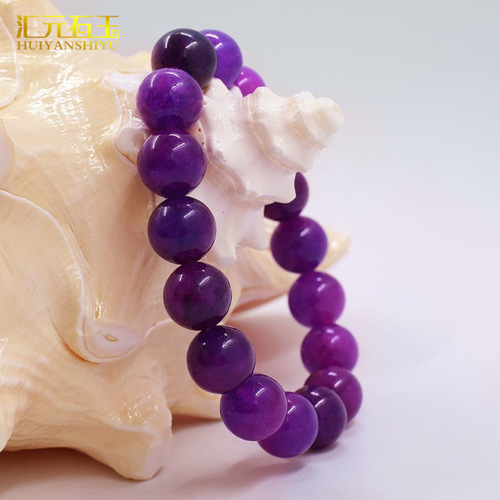 Red and Green Jewelry Bracelet South African Shu Kulai Single Circle Bracelet Purple Sakura Suji Stone Female Gemstone Jewelry Live Source