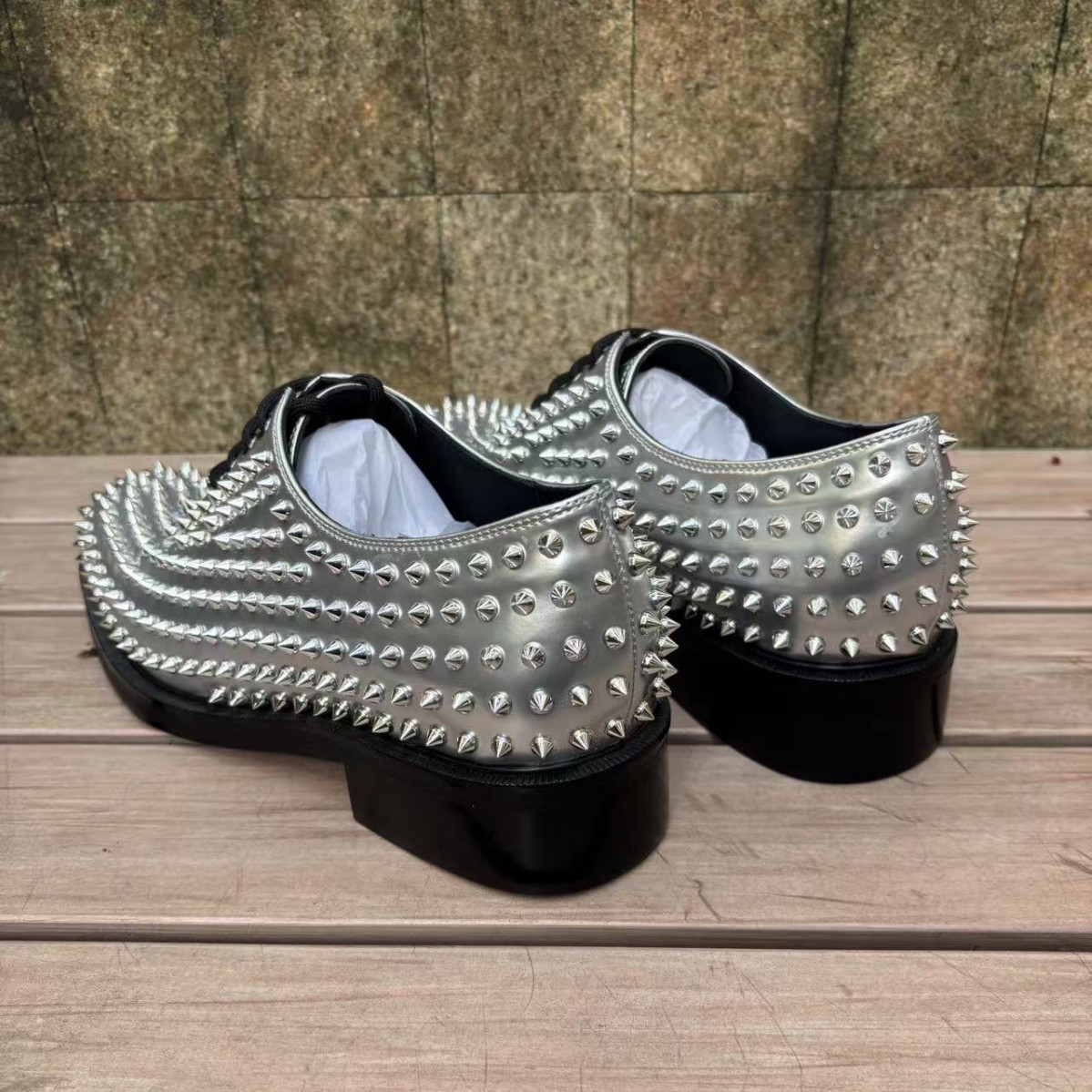 Heren business instappers van leer met studs voor bruiloften_voghion.com