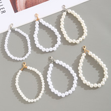 diy手工仿珍珠小短链 包包珍珠链配件手机壳钥匙扣挂件