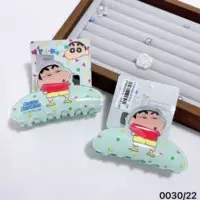 Заколка для волос Crayon Shin-chan, новинка 2025 года, высококачественная средняя заколка для волос в форме акулы 0030