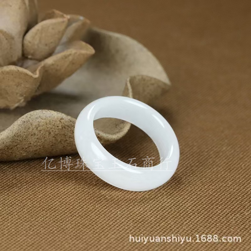 금선 옥 반지 15mm