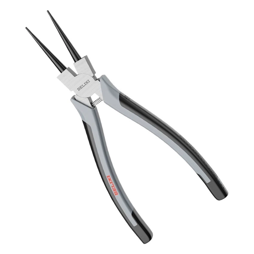 Клещи для стопорных колец Delixi Внутренние и внешние промышленные плоскогубцы для стопорных колец Двойные открытые плоскогубцы для стопорных колец подходят для 67 дюймов