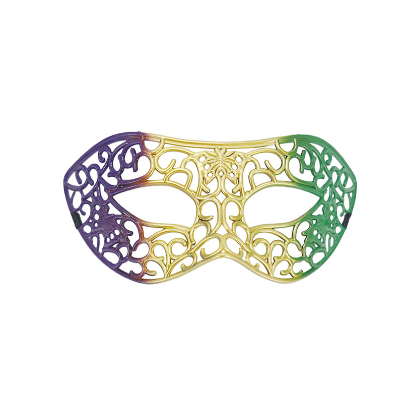 Carnaval ventas en caliente nuevo tricolor retro máscara de mitad de cara carnaval party disfraz prop máscara de escenario
