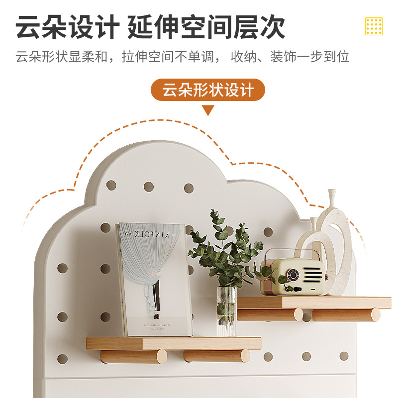 Agujero tablero de pared estante colgante tablero decorativo estante pasillo estudio MESA DE FONDO pared estante organizador de almacenamiento