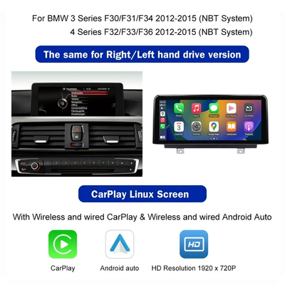 Car display with Wireless Carplay Suitable - 34-series-same-model-for-left-and-right-rudders-nbt-system