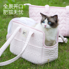 秋季宠物外出单肩包手提式猫包小型犬户外便携式出行透气宠物挎包
