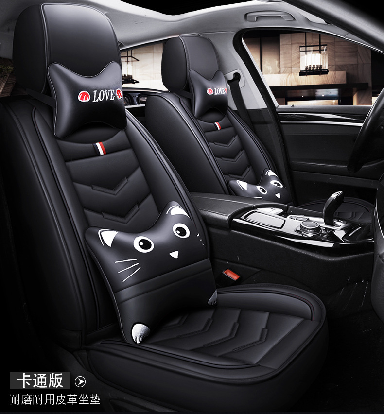Cross-Border Foreign Trade Car Seat Cushions, All-Season Universal Full Leather Seat Covers, Winter Seat Covers, Universal for Five Seats, Wholesale