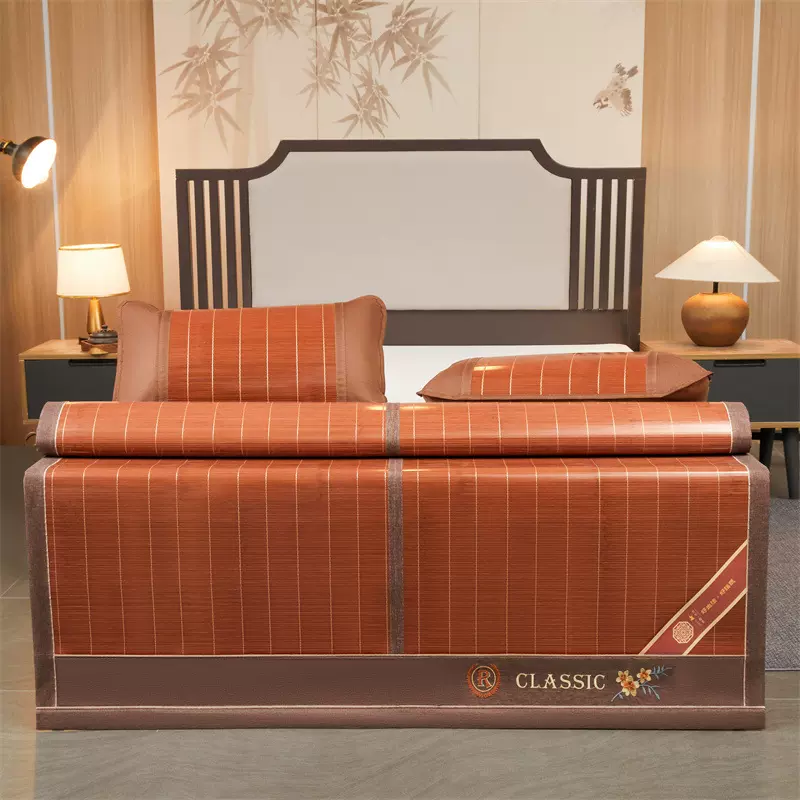 夏季精编水磨竹席 水磨席-经典丝竹自然清凉双面可用凉席