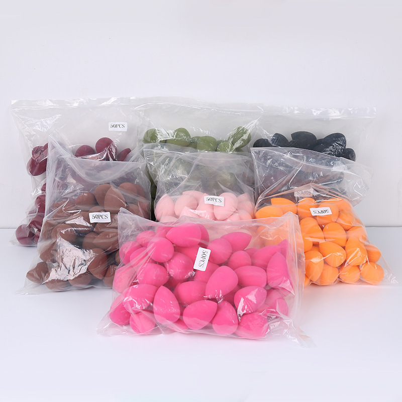 Lamella Gourd oblicua corte gota de agua soplo de polvo de espuma hidrófila gran belleza huevo multi-color soplo de polvo pelo al azar