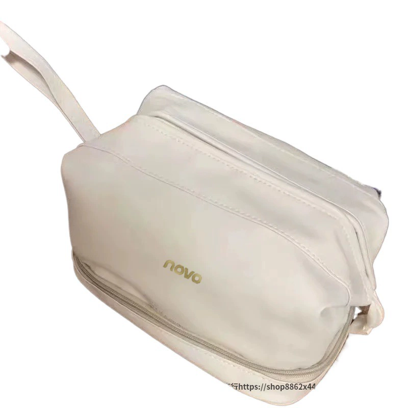 Handheld Cosmetic Bag, Capaciuos Travel Shoulder Organizer, High‑End Makeup Case, Lightweight
