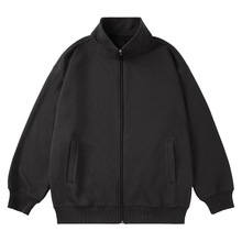 秋冬新款300克立领开衫牛奶丝拉链卫衣外套工作服校服班服印logo