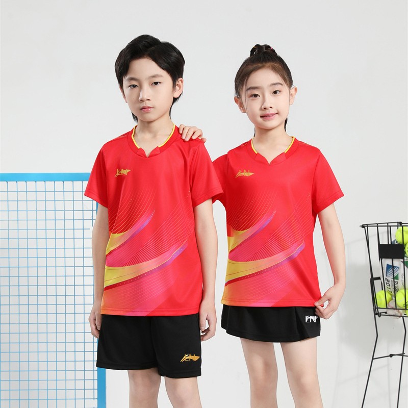 Children's New Table Tennis Clothes Jacket Boys and Girls Quick-drying Competition Clothes Student Training Clothes 2500102030405