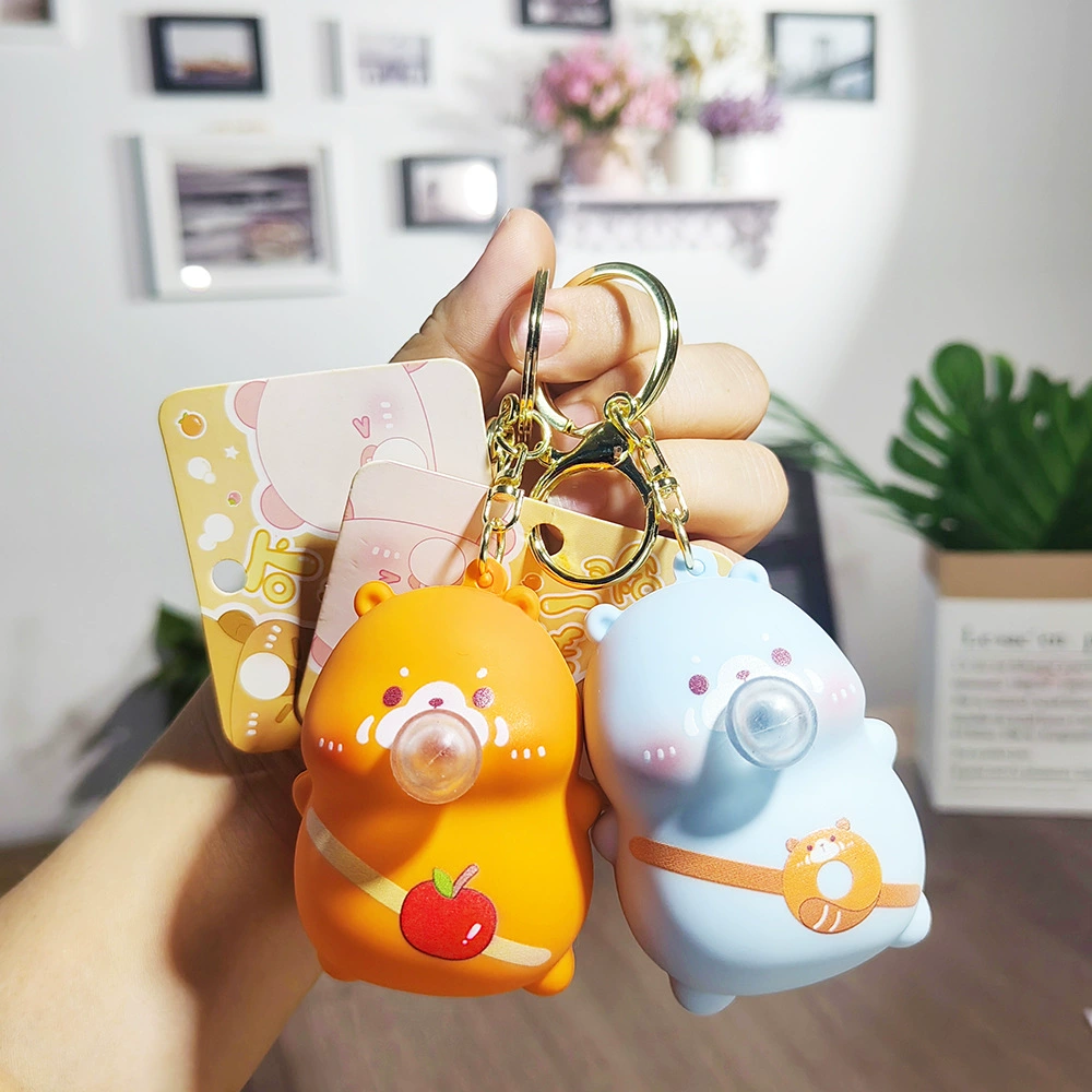 Настоящий брелок, игрушка, пузыри, подвеска, ключи от машины, панда, подарок на день рождения