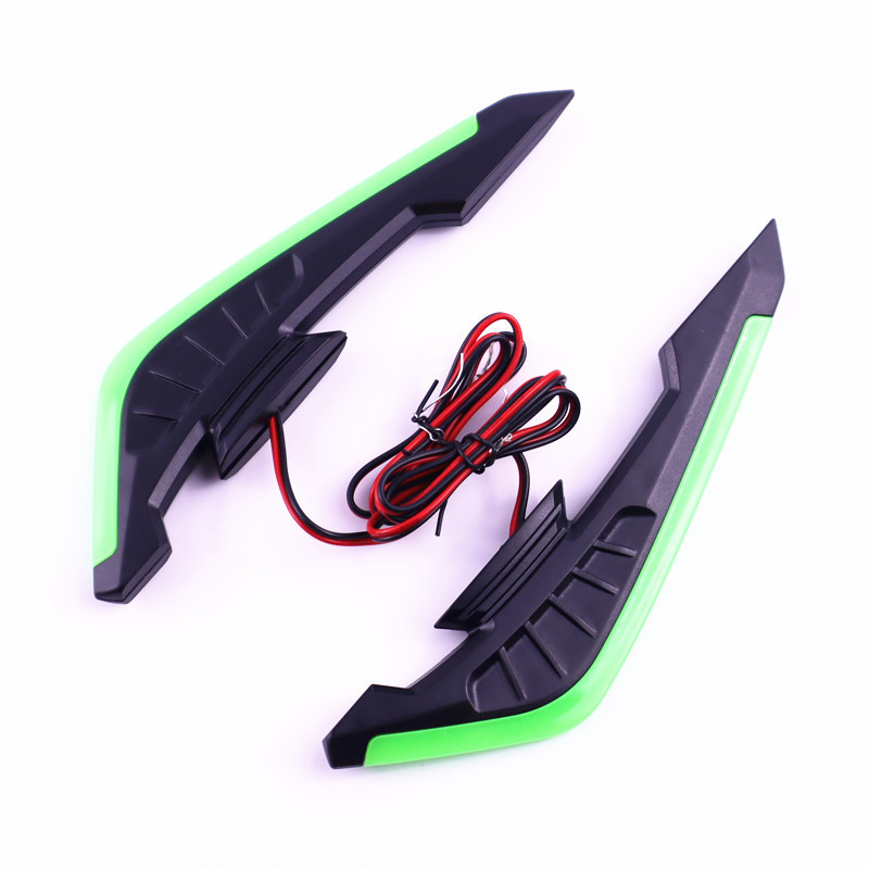 Cross-Border Popular Motorcycle Turn Signal Decorative Light, Cool Blade-Shaped Turn Signal Wind Wing Led Turn Signal Ambient Light