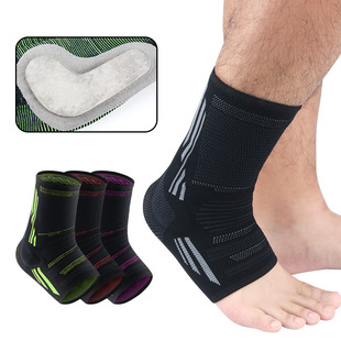Cross-border Sports Breathable Ankle Protection Silicone Anti-collision Anti-sprain Anklet Socks Basketball Football Mountaineering Fitness Protector