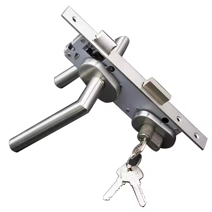 Acero inoxidable 304 marco estrecho puerta interior split cerradura al por mayor balcón cocina puente roto traje de aluminio cerradura de la puerta