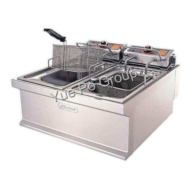 利高双缸电炸炉