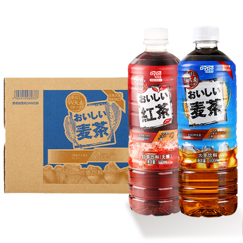 Japan DyDo Daiyiduo Black Tea Barley Tea Oolong Tea 600ml Whole Box 0 Fat 0 Calat Cool Summer Tea Beverage