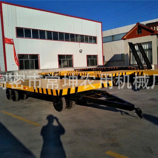 厂家供应   20吨平板拖车   特种设备运输拖车   物流专用车
