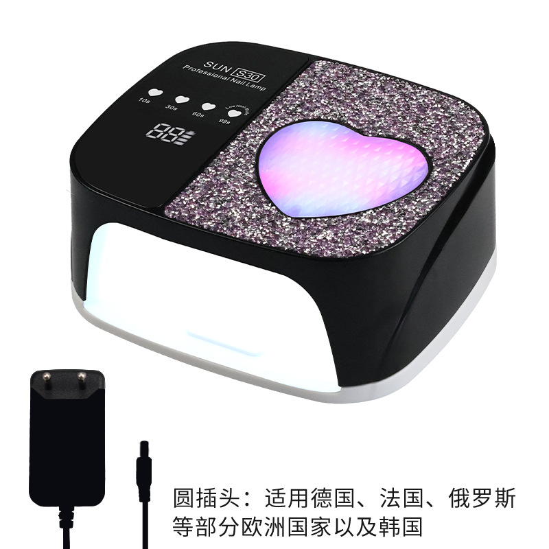 Lámpara de manicuras de almacenamiento S30 manicuras de alta potencia Lámpara de curado de uñas LED máquina de fototerapia inductiva Lámpara de curado de uñas