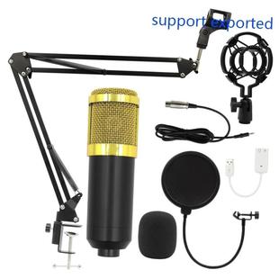 Bm800 Condenser Microphone + V8 Sound Card Computer Recording