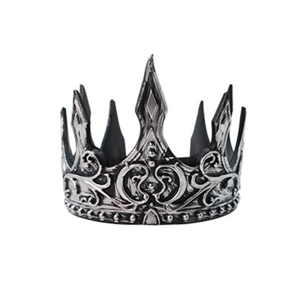 Transfronterizos medieval rey corona Halloween baile de máscaras fiesta disfraz de espectáculo props cosplay cabeza