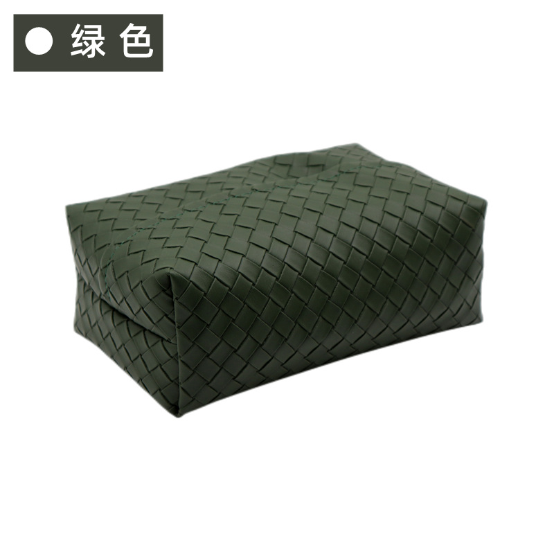 Caja de pañuelos de cuero nórdico hogar sala de estar caja de almacenamiento de pañuelos coche Bolsa de pañuelos restaurante Hotel caja de pañuelos