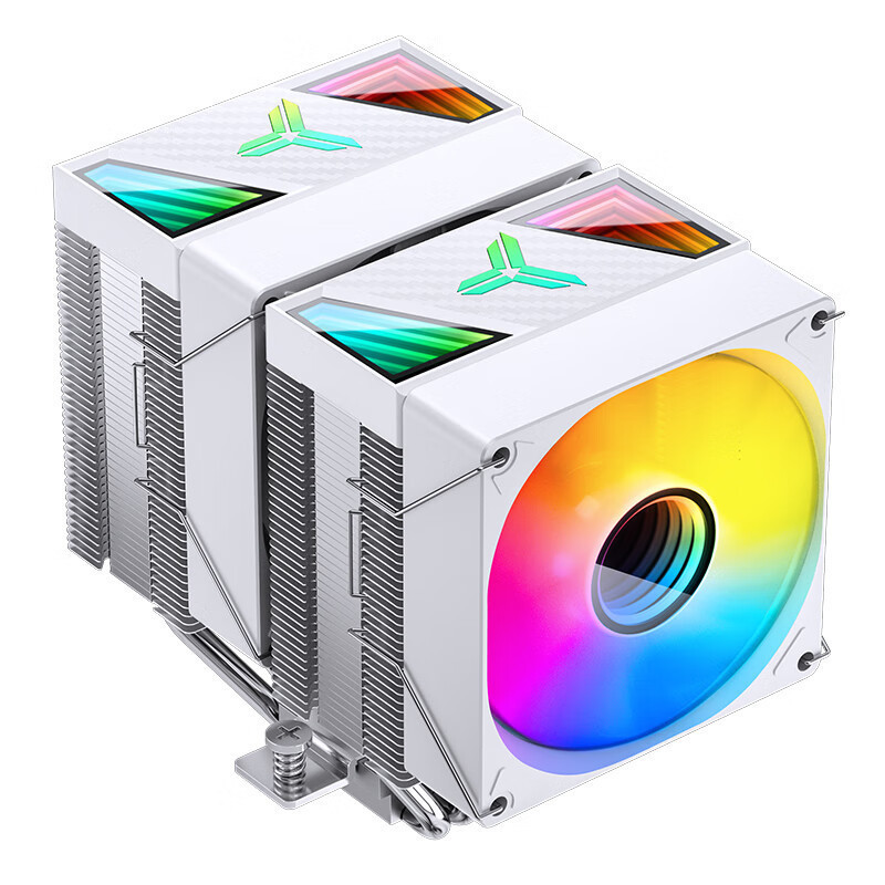 JONSBO CR-1400 DV2 ARGB Edition White CPU Twin Tower Air Cooled Radiator