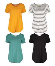 Slub Knit SEMI SHEER Breathable Loose Scoop Neck 4