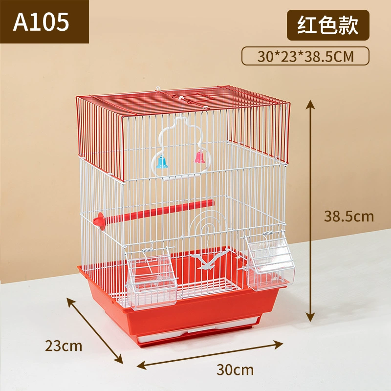 Птица-воробье-ворона клетка «Tiger Parrot Bird Cage Wing Bird Eye Eyes Xuanfeng Peony Small Villa Metal Watching Cage Cage 20»