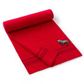 100纯山羊绒围巾保暖围脖柔软舒适新年红马到成功百搭冬羊绒围巾