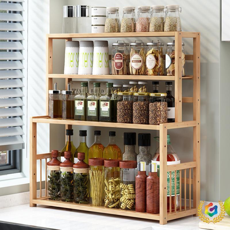 厨房调料置物架楠竹子调味料架用品刀架油盐酱醋收纳储物架省空间