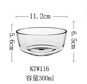 Juego de cuencos de vidrio Lizun para cocina, juego de cuencos grandes, medianos y pequeños, transparentes, para ensalada de verduras y frutas, de vidrio templado