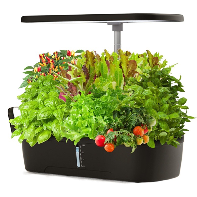 Amazon Lámpara de crecimiento de plantas hidropónicas de 12 hoyos Lámpara de plantas de cultivo sin suelo Máquina inteligente de plantación de vegetales para el hogar