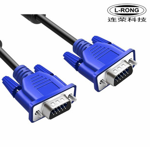 VGA线 HD15 M/M CABLE S-VGA线 RGB线 三排15针 显示器线 电脑线-阿里巴巴