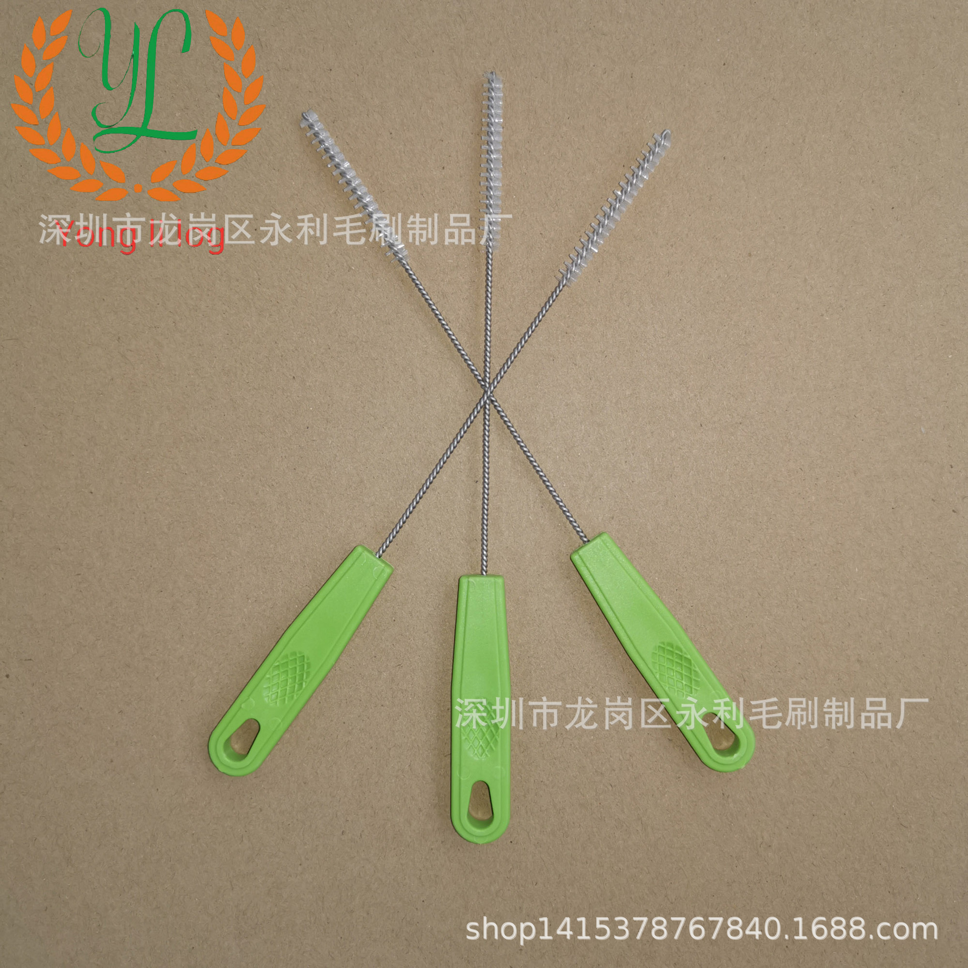 精致环保手柄平头刷 清洁管道尼龙刷 睫毛刷 生产各种大小平头刷