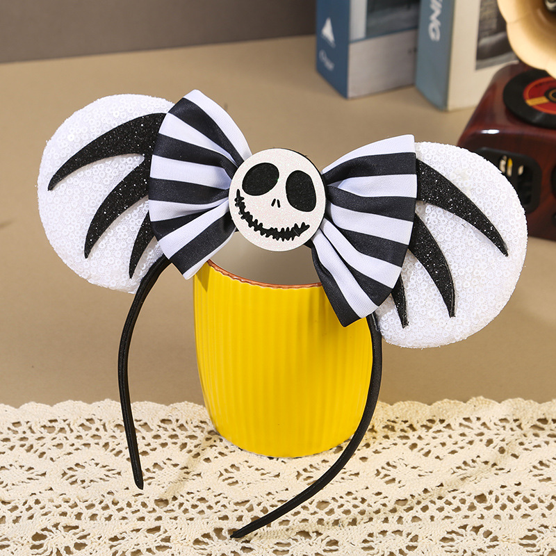 Halloween 2024 nueva decoración de banda de cabello fiesta cosplay cráneo extraña cabeza banda props