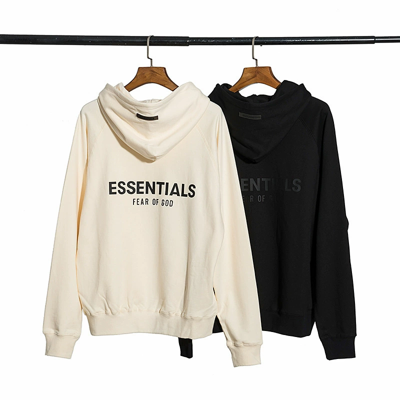 FEAR OF GOD Сезон 7 Дуплекс ESSENTIALS Back Буквы Offset Пуловер с капюшоном Мужской и женский свитер