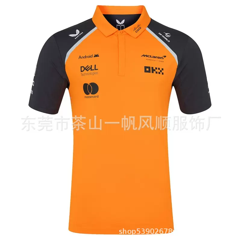 跨境越野赛车服2025新款热销爆款短袖Polo衫百搭帅气欧美码宽松版