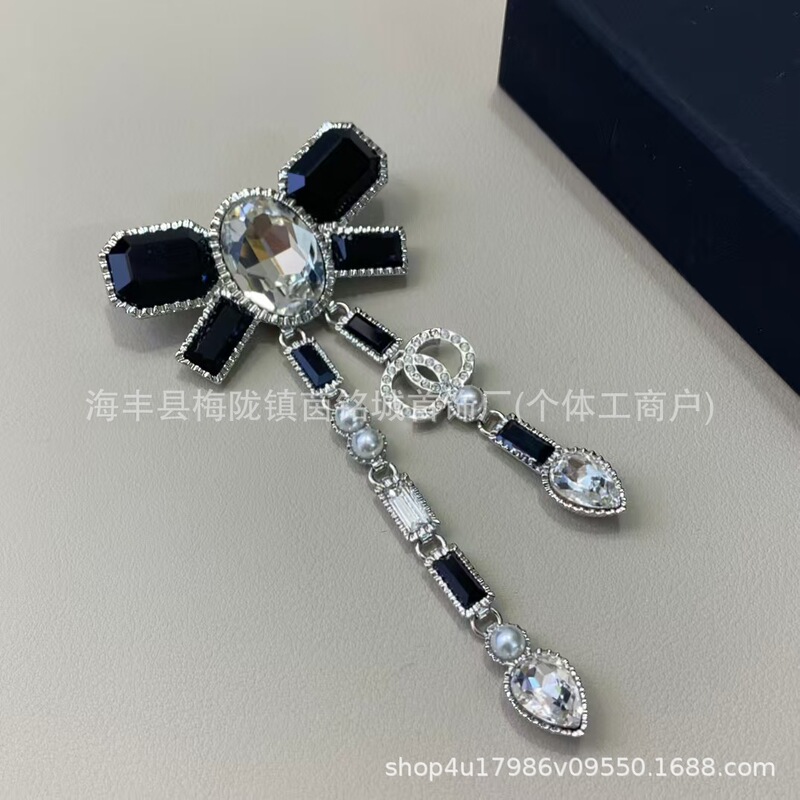 25新款欧美小香风粉色蝴蝶结花朵气质女士饰品时尚百搭潮流胸针|undefined