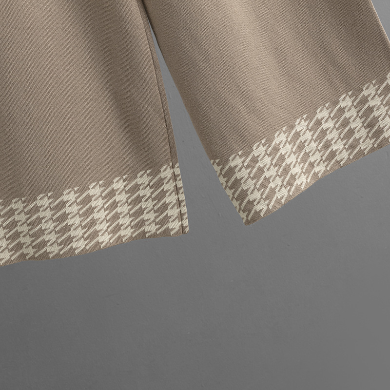 Casual Outdoor Daily Women's Temperament Commuter Commute Style Houndstooth Mercerized Cotton Cotton Leisure Suit Pants Sets display picture 17