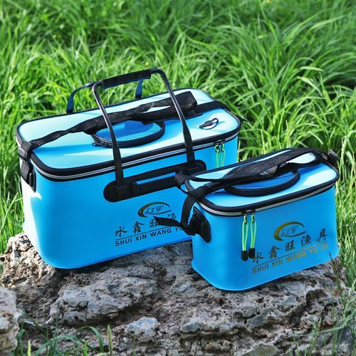 Fishing Bucket, Foldable Live Fish Bucket, EVA Thickened Folding Bucket, Fishing Gear, Fishing Accessories